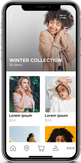 Apparel App Mockup